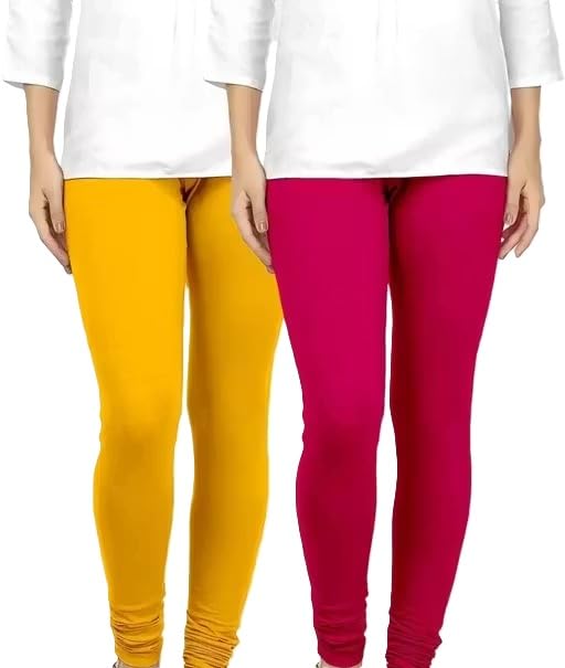 Churidar Cotton Lycra Combo Leggings Stretchable Slim Fit for Women-picture-34