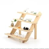 Liseng Présentoir à bijoux plateau AnhNger boucles d'oreilles anneaux affichage BllCke en bois massif bijoux présentoir