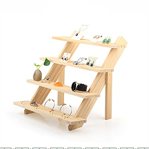 Liseng AnhNger Présentoir à bijoux en bois massif pour boucles d'oreilles Cover