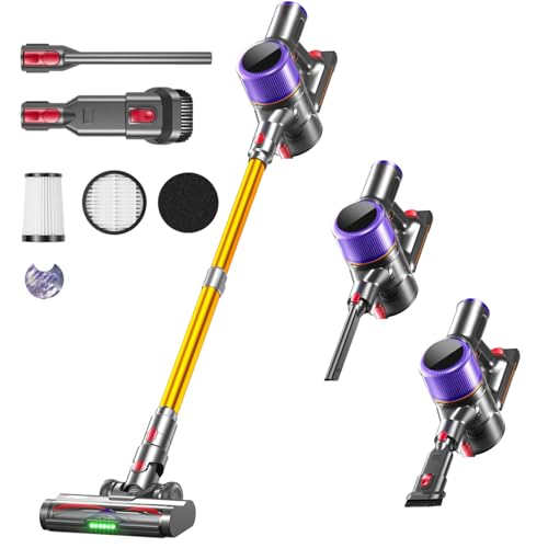 ZVSAHYX 650W 55000Pa Cordless Vacuum OLED Touchscreen 9-in-1