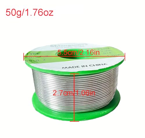 Image of Lead Free Solder Wire Sn99.3 Cu0.7 Tin Wire Rosin Core Flux Content 2.2% Flow Well Electronics Soldering Wire (50g /1.76oz, Wire gauge 0.8mm /0.031in)