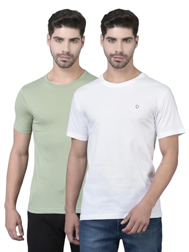 Image of Dollar Cotton Rich Fabric Solid Men's T-Shirt | Chest Logo Branding | Wide Array of Attractive Colours