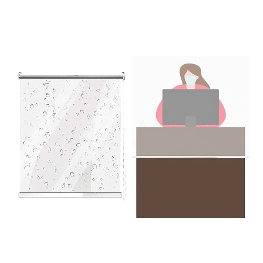 Tapparelle avvolgibili multifunzionali per Cucina, tapparelle avvolgibili in plastica Trasparente in PVC, Adatte per Uso Interno ed Esterno, Antivento, Antipolvere, Varie Dimensioni