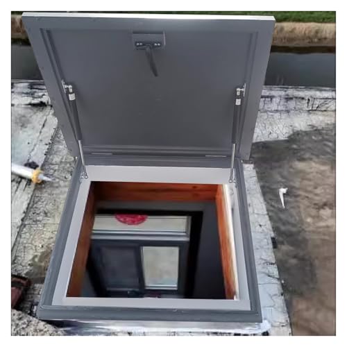 Ventanas de techo con trampilla metálica para mantenimiento residencial 2