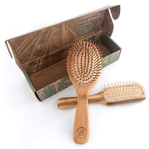 Lot de brosses à cheveux en bambou, la meilleure brosse...