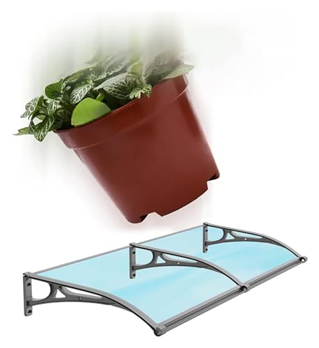 Auvent d'extérieur imperméable avec housse polycarbonate pour auvent de porte - 8