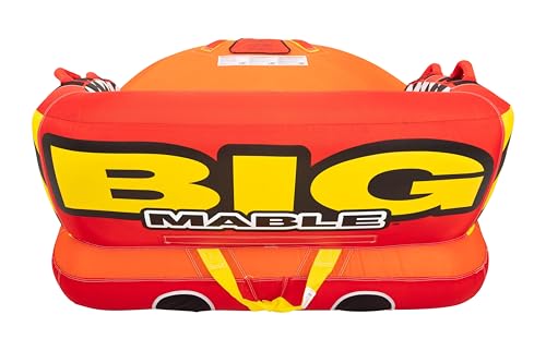 Image of Airhead Mable Towable Tube for Boating, 1-4 Rider Inflatable Boat Tube for Water Tubing, Heavy Duty Full Nylon Cover, EVA Foam Pads, Dual Tow Point, Patented Speed Safety Valve