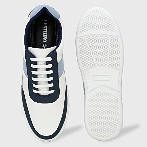 Image of Centrino Canvas Shoes for Men Sneakers | Casual Shoes for Man Stylish | Lightweight Lace-Up Design with Cushioned Insole | Breathable Comfortable Walking Shoes | Anti-Skid Sole | Mens Sneaker Shoes (3211)