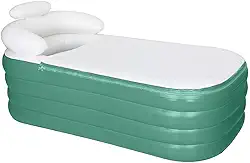 Banheira Ofurô Inflável Adulto Dobrável 120l com Bomba Elétrica (VERDE)