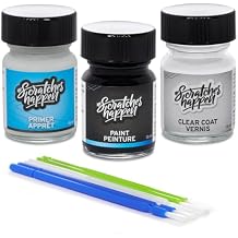 ScratchesHappen Exact-Match Touch Up Paint Kit - Uyuni White UYH Tricoat for Genesis - Preferred Paint + Clear Coat + Primer