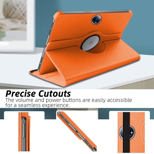 Image of TGK 360 Rotatable Smart Flip Case Cover for OnePlus Pad 2 12.1 inch Tablet (Orange)