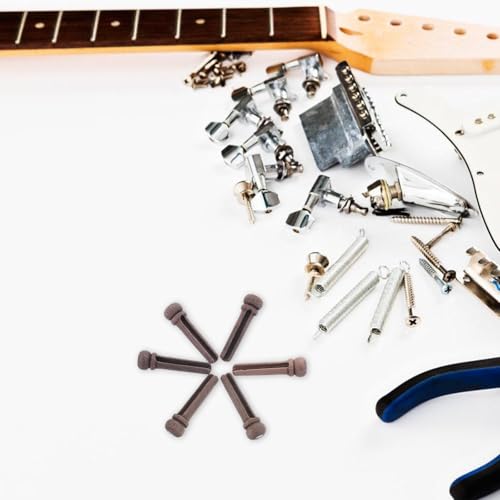 Rosenice Palisander Gitarre Brücke Pins Holz Gitarre Pin End Pin eingestellt 6-Pack Brand change to:Rosenice