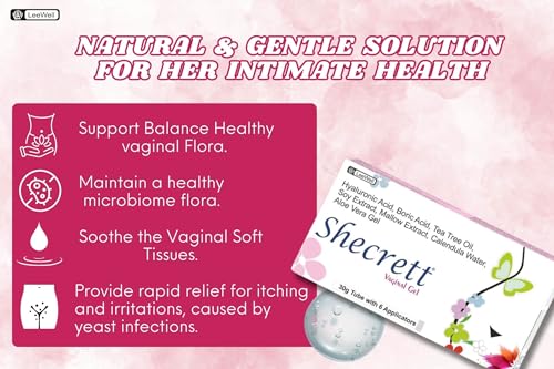 Image of by LeeWell Boric Acid Vaginal Gel for Women | intimate wash for yeast infection, Itching, Irritation, Dryness & Smell Relief, Hyaluronic Acid, Soy, Aloevera, tea tree oil, Mallow Extract - 30 grams +6insert