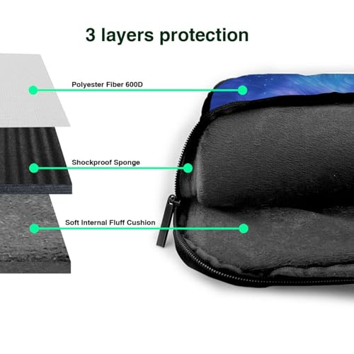 Bolso para portátil 14 pulg impermeable color azul y púrpura miniatura 5