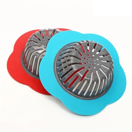 Trampa de residuos de silicona con forma de flor para proteger tus tuberías 7