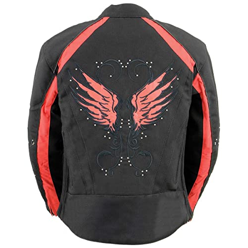 Image of Milwaukee Leather Women's Textile Classic Crossover Motorcycle Riders Jacket - All Year Wear