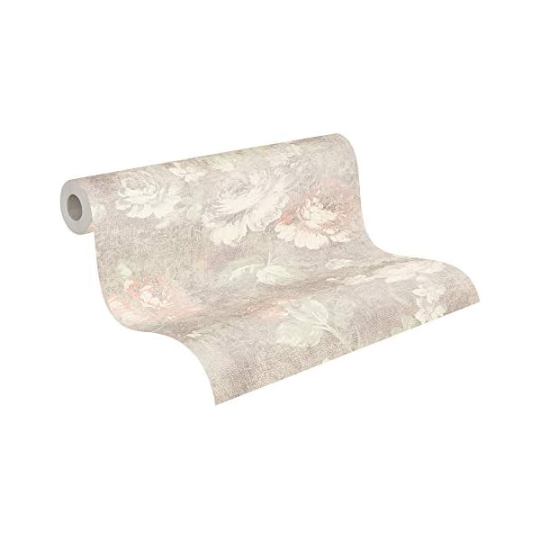A.S. Création Vliestapete Secret Garden Tapete mit Blumen floral 10,05 m x 0,53 m braun creme rot Made in Germany 336042…