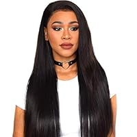 Algopix Similar Product 5 - Brazilian Straight Lace Front Wig Human