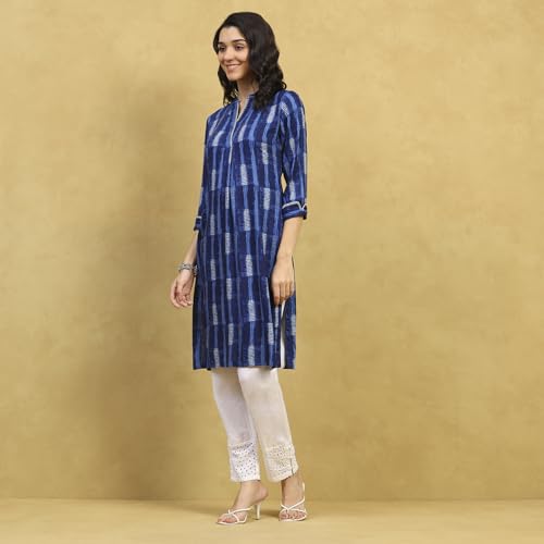 Image of Rangriti Women's Rayon Printed Straight Kurta