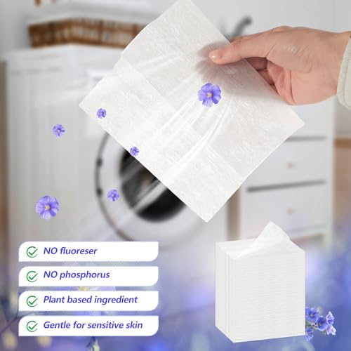 Image of 600 Count Dryer Sheets Bulk Fabric Softener, Fresh Linen Scent