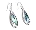 Produktbild Ohrhänger Silber mit echter Abalone Muschel aus Sterling Silber filigran gearbeitet, Geschenk, Schmuck, Damen