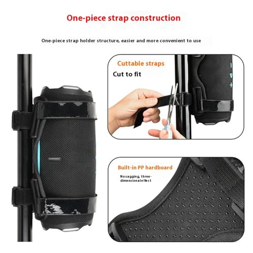 Support de haut-parleur de vélo anti-chute avec sangle réglable solide