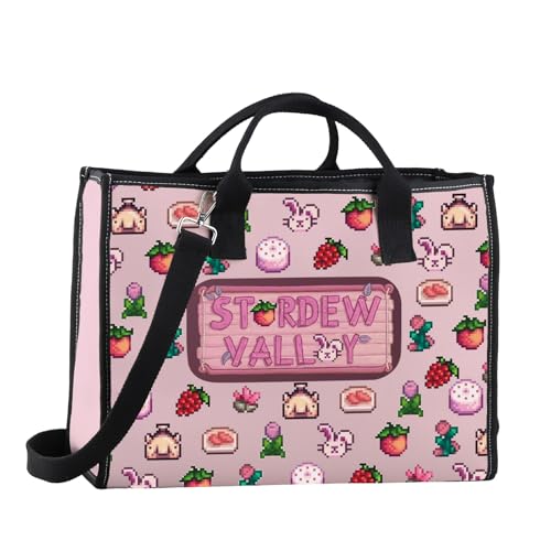 Sac fourre-tout tendance jeux vidéo en toile résistante pour femme