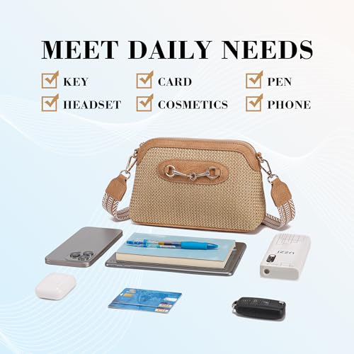 Straw Crossbody Bags for Women Summer Purse Raffia Rattan Woven Beach Bag Shoulder Handbags for Travel Vacation4