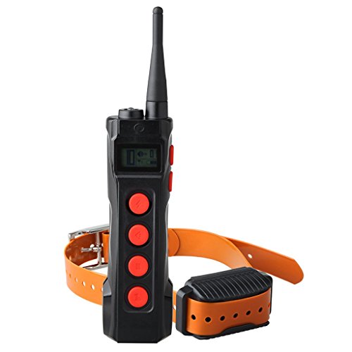 Aetertek Top Electric Remote Dog Shock Collar Training 10 Levels of Shock + vibrate + beep + Auto Anti Bark for Serious Stubborn Dog
