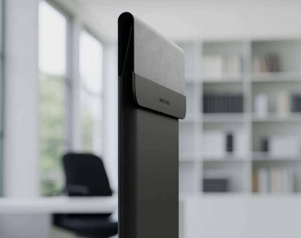 4-in-1 Laptop Sleeve/Case with Mag Safe Charging, PU Leather (15-16inch) Tech Folio | Black | Soft Shell (Foldable)