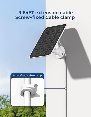 Solar Panel for Arlo Camera, Arlo Solar Panel Charger with Built-in 2000mAh Battery,Compatible with Essential Series,Go 2,Pro 3/4/5S/6/6 XL,Ultra Series,Wireless Floodlights,Easy Install(2025 Release) — view 6