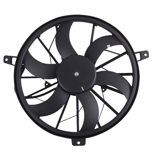 Image of maXpeedingrods 620-010 Engine Radiator Cooling Fan Assembly for Jeep Grand Cherokee 1999-2003, for Jeep Liberty 3.7L 2002-2003 Replacement 52079528AB CH3115110
