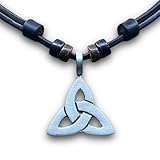 ✅ COLLANA PER UOMINI E DONNE : Collana in pelle nera con ciondolo a forma di nodo celtico (circa 2,5 cm) in peltro - privo di nichel e piombo / Gioiello unico per individualisti che, sia per donne che per uomini, è perfetto anche come regalo per ogni occasione