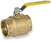 Smith-Cooper International 8155 Series Brass Ball Valve, Inline, Lever Handle, 1-1/2" NPT Female, Non-Potable Water Use Only