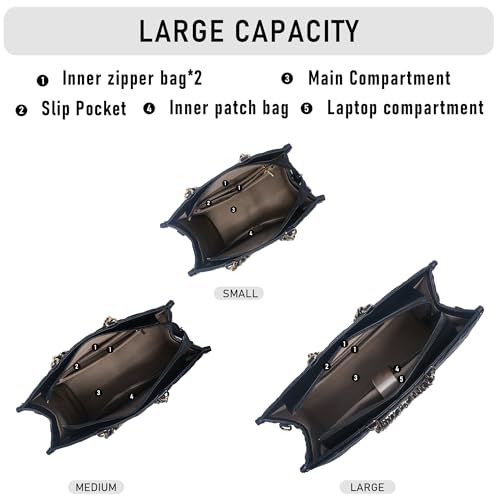 Tote Bag for Women, Top Handle Stachel Purse and Handbags with Shoulder Strap - Image 6