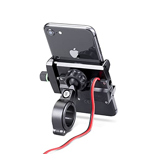 Cargador de móviles para motos MH-Pro USB en aluminio resistente 6