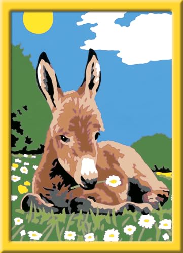 Ravensburger CreArt Kids 13x18 cm Numéro d'art 'Âne Kit de Peinture par numéros Dès 25909 - vue 2