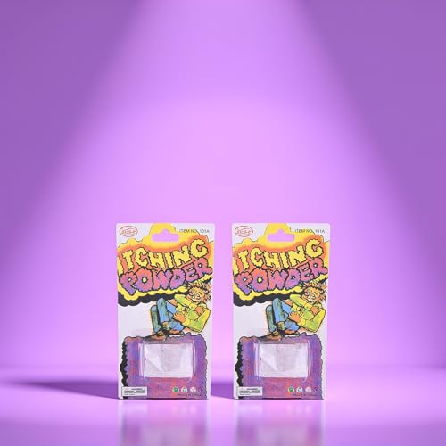 Nlinlin 2 Stück lila hilfreiches lustiges Puder, sicheres zerbrochenes Glas, Juckreiz Puder, weibliches Pulver, Länge des Produkts beträgt 14 cm und die Breite beträgt 7,5 cm, einfach zu tragen