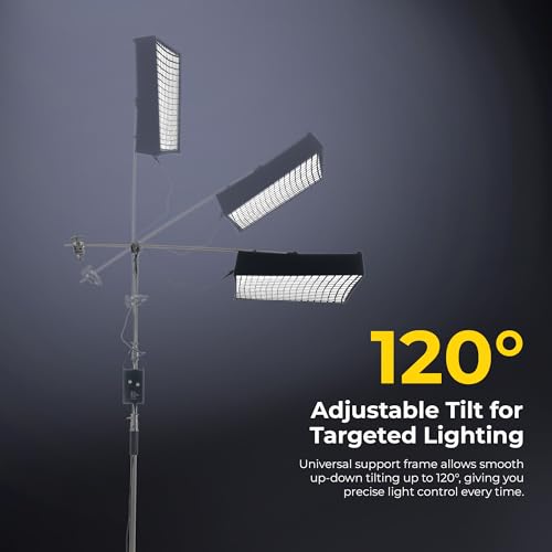 Image of Digitek(DFFL 6090) 200W Bi-Color Flexible Fabric LED Video Light with Remote & App Control, 1536 LEDs, 2700K-6500K±200K, 0-100% Dimming, 120 Beam Angle, 18000LM, Includes X Bracket, Diffuser
