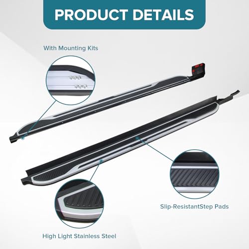 Estribos laterales compatibles con Ford Explorer 2020-2025 miniatura 3