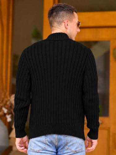 TYSORT Men's Knitted Full Sleeve Zipper Cardigan Sweater for Winter | Soft Comfortable Fabric with Breathable Stretch and Easy Everyday Styling - Image 6