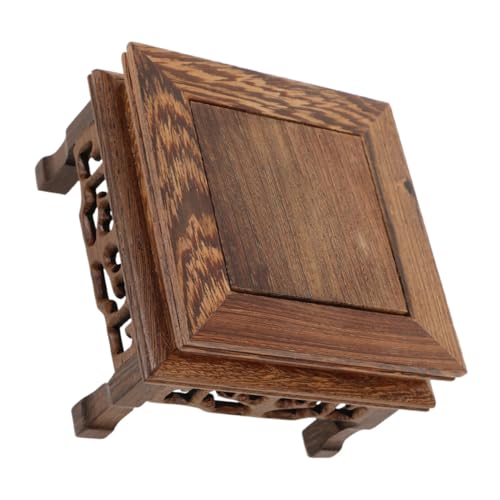 Angoily Solid Wood Oriental Vase Stand Chinese Display Pedestal Table for Flower Pots Buddha Statues Ornaments Stable Base Holder Home Decor