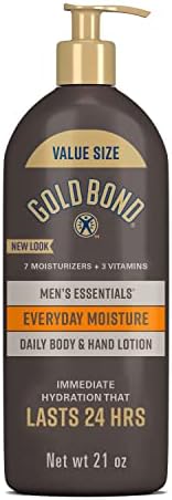 Gold Bond Men's Essentials Hydrating Lotion 21 oz., Everyday Moisture for Dry Skin