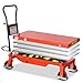 Industry Lift Platforms Platform car Mobile Small Lift Scissor Type Flatbed Trolley Manual Hydraulic Lifting(Small)