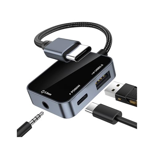 Adaptateur USB Type C multifonction pour régler le manque de ports audio et USB