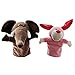 Boosns Marioneta de Mano Juguete Peluche Juegos de Animales (Conejo Elefante)