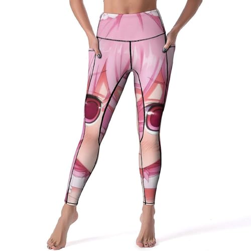 Leggings pour fitness et yoga Timide pantalon de sport anti-glisse taille haute