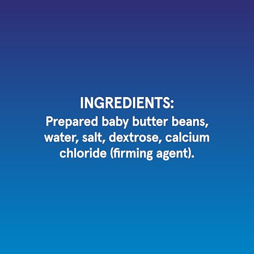 Image of BUSH'S BEST 16 oz Canned Baby Butter Beans, Source of Plant Based Protein and Fiber, Low Fat, Gluten Free, (Pack of 12)