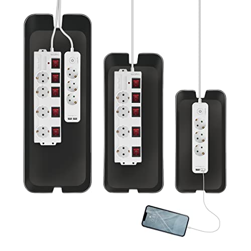 Boîtiers de câbles LogiLink KAB0077 noir : rangement multiprise et cache-câbles - 6