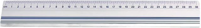 Wedo 525430 linijka tnąca (z aluminium, ze stalową krawędzią i antypoślizgową wkładką gumową, 30 cm)
